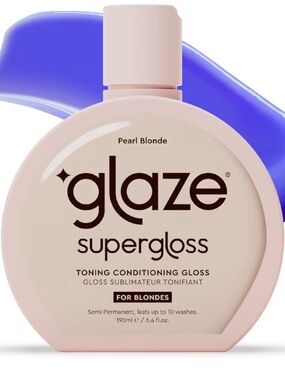 Glaze Pearl Blonde Toning Conditioning Gloss - Pale Pink
